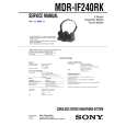 SONY MDRIF240RK Service Manual