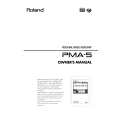 ROLAND PMA-5 Instrukcja Obsługi