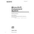 SONY CMT-L7HD Owners Manual