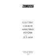 ZANUSSI ZCS6600W Owners Manual