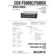 SONY CDXF5005X Service Manual