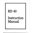 ARISTON RD40 Instrukcja Obsługi