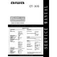 AIWA CT-X15 Instrukcja Serwisowa