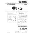 SONY RMXM10 Service Manual