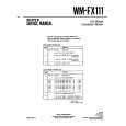 SONY WM-FX111 Manual de Servicio