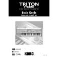 KORG TRITONSTUDIO Skrócony Podręcznik Użytkownika
