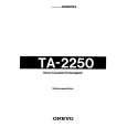 ONKYO TA-2250 Instrukcja Obsługi