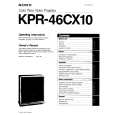 SONY KPR-46CX10 Owners Manual