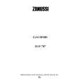 ZANUSSI ZGF787ICXC Owners Manual