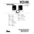 SONY WCS-990 Service Manual