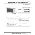 SHARP R-239(IN) Service Manual
