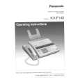 PANASONIC KXF140 Owners Manual