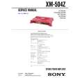 SONY XM504Z Service Manual SONY XM504Z Service Manual