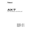 ROLAND AX-7 Instrukcja Obsługi