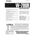 TEAC W780R Owners Manual