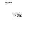 ROLAND HP550G Instrukcja Obsługi