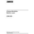 ZANUSSI ZOB655N Owners Manual