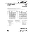 SONY D-C20 Instrukcja Serwisowa