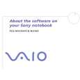 SONY PCG-NV209 VAIO Podręcznik Oprogramowania