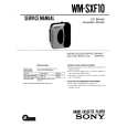 SONY WM-SXF10 Instrukcja Serwisowa