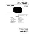 SONY ICFCS660L Manual de Servicio