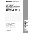 PIONEER DVR-A07XLB/KBXV Owners Manual