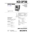 SONY HCDDP700 Service Manual