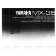 YAMAHA MX-35 Owners Manual