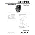SONY SSGSX100 Service Manual