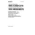 SONY SSC-C350P Owners Manual