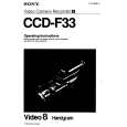 SONY CCD-F33 Instrukcja Obsługi
