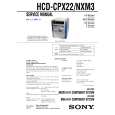 SONY HCD-CPX22 Service Manual