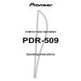 PIONEER PDR-509/MV Manual de Usuario