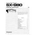 PIONEER SX980 Owners Manual