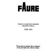 FAURE CME930W Owners Manual