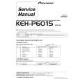 PIONEER KEH-P6015-3 Instrukcja Serwisowa