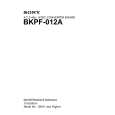 SONY BKPF-012A Service Manual