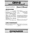 PIONEER GM-2/US Owners Manual