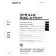 SONY MDXC6500R Owners Manual