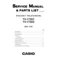 CASIO TV1750D Service Manual