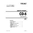TEAC CD5 Service Manual