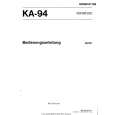 KENWOOD KA-94 Instrukcja Obsługi