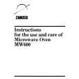 ZANUSSI MW600 Owners Manual