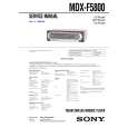 SONY MDXF5800 Manual de Servicio