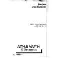 ARTHUR MARTIN ELECTROLUX AHO620W Owners Manual
