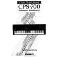 CASIO CPS-700 Manual de Usuario