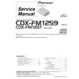 PIONEER CDX-FM1257ES Instrukcja Serwisowa