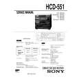 SONY HCD551 Owners Manual