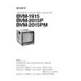 SONY BVM-2015P Instrukcja Serwisowa