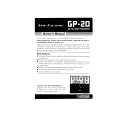 BOSS GP-20 Owners Manual
